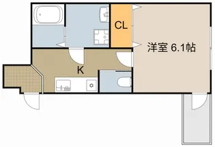 レアリゼ門真【202号室】の間取り