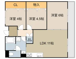 カノア【3階】の間取り