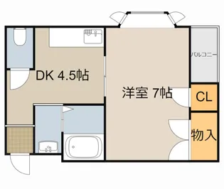 ハイツエナジー【4階】の間取り