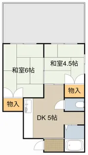 マンション大隅【4階】の間取り