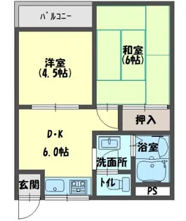 イズミビル【4階】の間取り