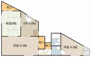 フォーラムイン清州【4A号室】の間取り