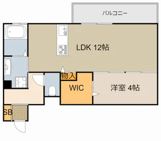 イロアス大日【103号室】の間取り