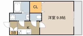 フリーディオ門真Ⅲ【3階】の間取り