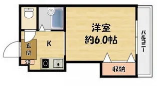 スタジオM【6階】の間取り