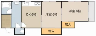 2DKの間取り画像
