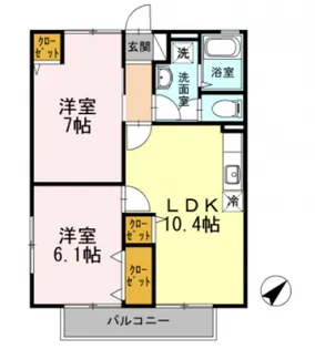 グランシャリオ【2階】の間取り