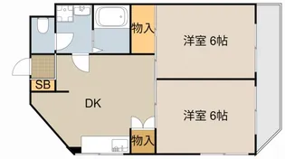 2DKの間取り画像