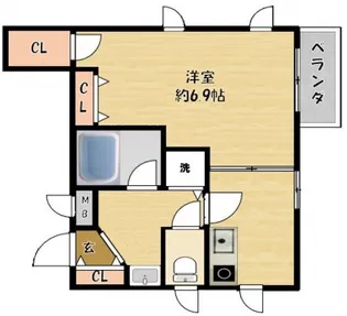 サンセール【2階】の間取り