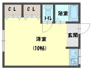 ハイツラポール【1階】の間取り