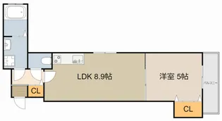 クリエオーレ上野口Ⅱ【1階】の間取り