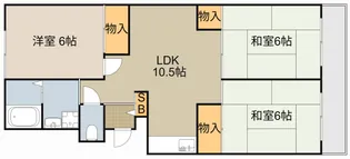 川島第1ビル【4階】の間取り