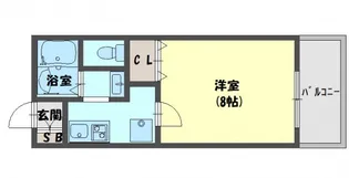 フェリスタ御幸【2階】の間取り