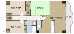 グラン・エスポワール【4階】の間取り