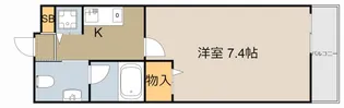 1Kの間取り画像