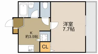 TAIHOレジデンス大日Ⅲ【202号室】の間取り