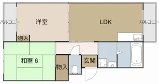 シャーンティⅡ【304号室】の間取り