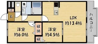 フォレストメゾン打越【3階】の間取り