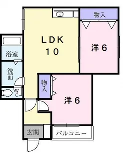 サニーコートN【102号室】の間取り