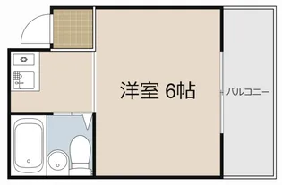 ボヌール大日B棟【203号室】の間取り