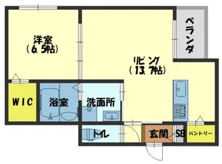 クレシア【1階】の間取り