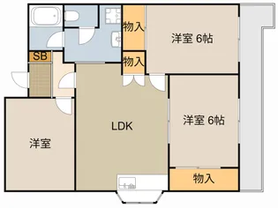 サンエス原田【3階】の間取り