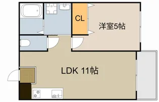シャルマン香里【4階】の間取り
