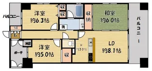 エスリード門真元町【11階】の間取り