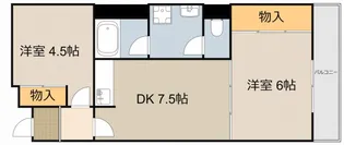 守口コーポ【4階】の間取り