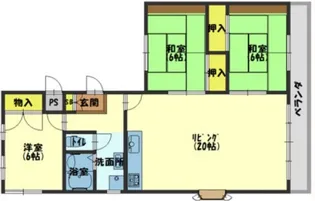 川口第一マンション【2階】の間取り