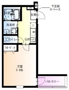 フジパレス西三荘V番館【3階】の間取り