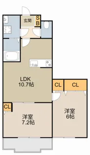 フォレストメゾン打越【1階】の間取り