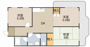プリンスヴィラ寝屋川【901号室】の間取り