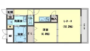 Mansion Grace(マンショングレイス)【1階】の間取り