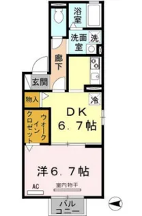 クレベール眞【1階】の間取り