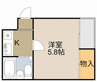 ラムール萱島【101号室】の間取り