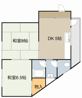 マンション島村【201号室】の間取り