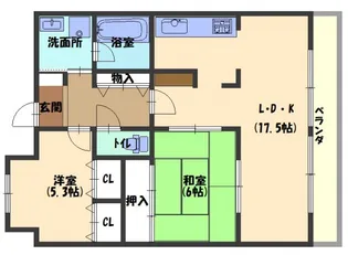 彩テラス【4階】の間取り