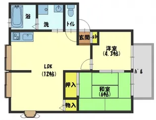 ルミエール E【2階】の間取り