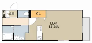 アザレア【107号室】の間取り
