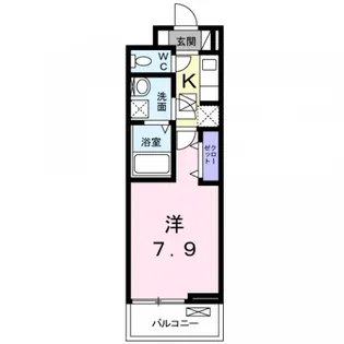 ソラーナ古川橋【1階】の間取り