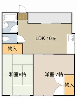 WESTヒルズ門真南【207号室】の間取り
