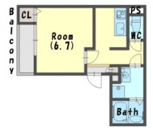 アイリス寝屋川【3階】の間取り