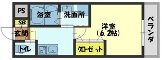 WEST高柳マンション【202号室】の間取り