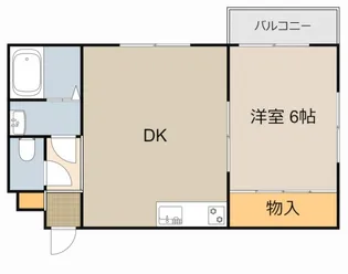 プルミエール千山【2A号室】の間取り