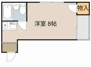ロータリーマンション西三荘【1階】の間取り