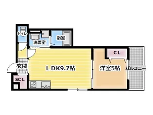セレニティ八雲北町2丁目B棟【1階】の間取り