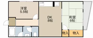 日晃マンション【5階】の間取り