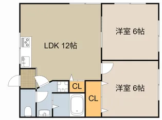 SukimaVillage大池町【1階】の間取り