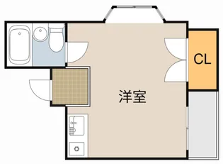 アクティ大和10【3B号室】の間取り